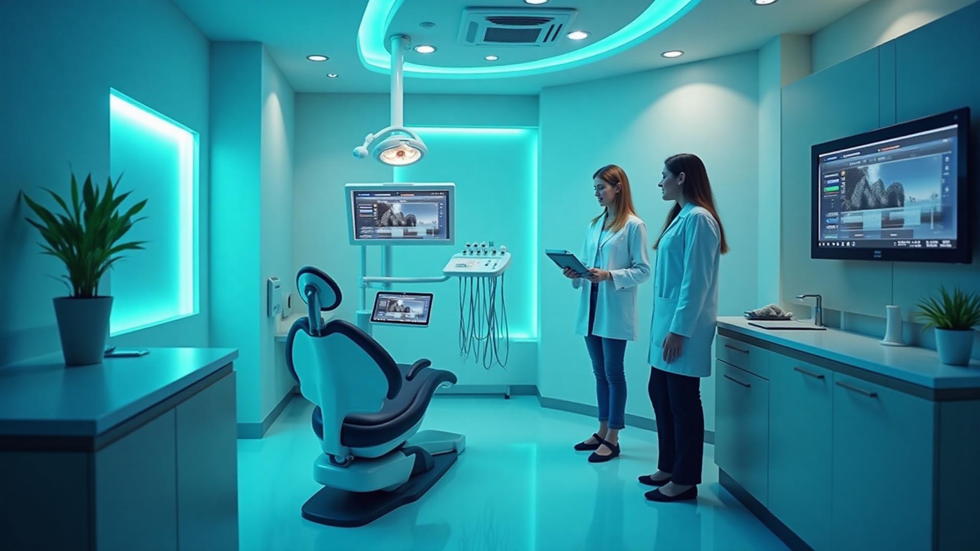Modern dental practice with digital technology